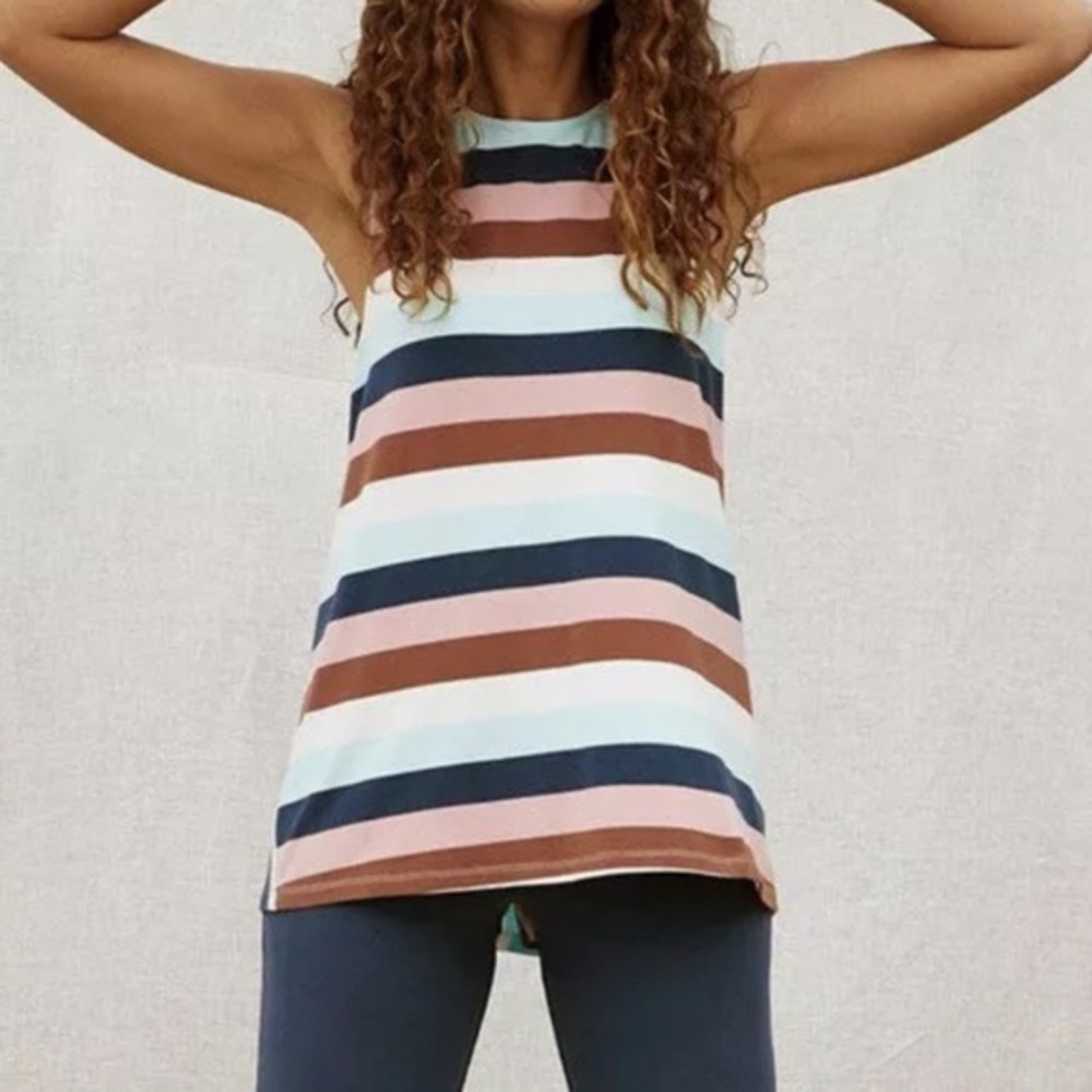 Matilda Jane Women’s Just Imagine Sierra Tank Top Striped Tie Back